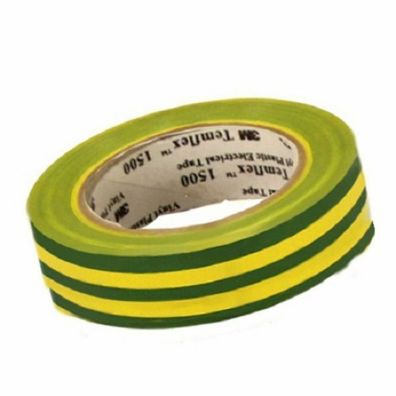3M Isolierband TemFlex 15mm x 10 meter grün-gelb