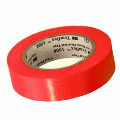 3M Isolierband TemFlex 15mm x 10 meter rot