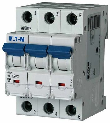 Eaton Moeller Sicherungsautomat C-Charakter 3polig C20A PXL-C20/3