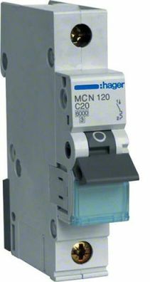 Hager Sicherungsautomat MCN120 C20A 1polig