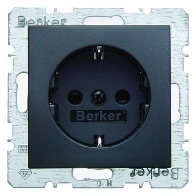 Berker B.3 / B.7 Steckdose mit KInderschutz anthrazit matt 47231606