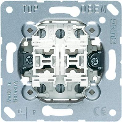 Jung Unterputz Multi-Switch 2x2 Schließer geteilte Wippe 532-4U
