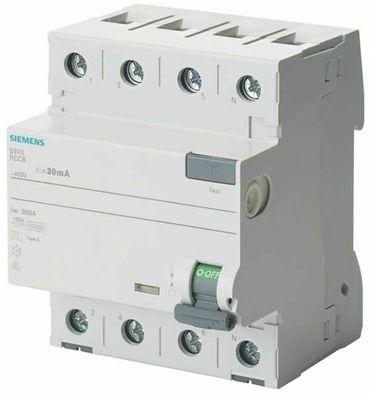 Siemens FI-Schutzschalter 4polig 25A 30mA 5SV33426