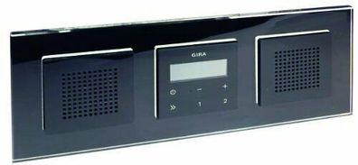 Gira Unterputz-Radio RDS 2 mit Lautsprechern und Rahmen Esprit Schwarz