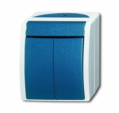 B + J ocean® Wippschalter (Serienschalter), grau/ blaugrün 2601/5W-53