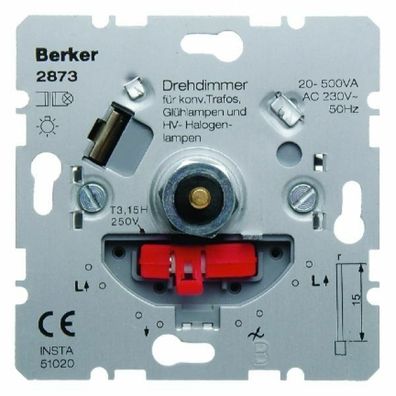 Berker Drehdimmer NV mit Softrastung Hauselektronik 2873