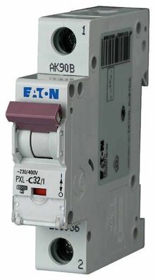 Eaton Moeller Sicherungsautomat C-Charakter 1polig C32A PXL-C32/1