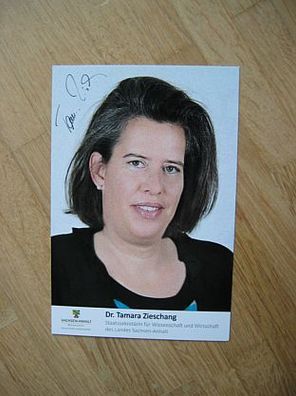 Schleswig-Holstein Staatssekretärin CDU Dr. Tamara Zieschang handsigniertes Autogramm