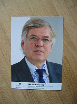 Niedersachsen Minister CDU Hartmut Möllring - handsigniertes Autogramm!!!