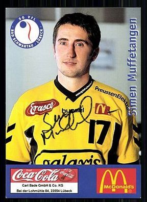 Simen Muffetangen VFL Bad Schwartau 90er TOP AK Original Signiert Handball + A 60599