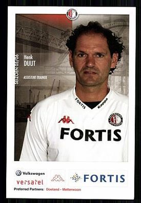 Henk Duut Feyenoord Rotterdam 2005-06 Autogrammkarte + A 60524 OU
