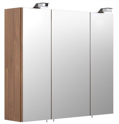 Moderner Bad-Spiegelschrank 60x60 cm 2 türig mit LED Beleuchtung Jaramillo