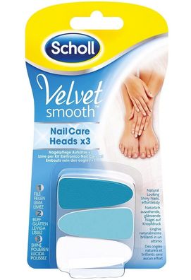 Scholl Velvet Smooth ErsatzFeilen Aufsätze für Elektrisches NagelpflegeSystem