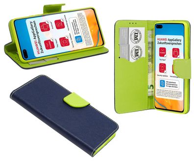 cofi1453® Buch Tasche "Fancy" kompatibel mit Huawei P40 Handy Hülle Etui Brieftasc...