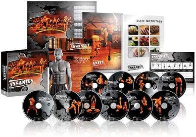 Shaun T´s Insanity MAX ultimate NEW Training Set DVD Workout 60 Tage Home Gym Set