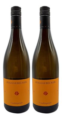 Pfannebecker - 2er Set Grauburgunder 0,75L (13,5% Vol) Trocken - Rheinhessen