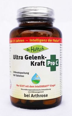 Dr. Hittich Ultra Gelenk-Kraft Pro C, 1/2/4x 180 Tabl., Kollagen, Hyaluronsäure