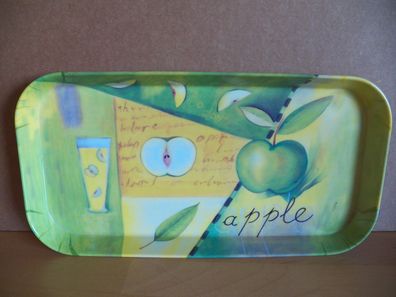 aus Kunststoff Motiv Apfel Tablett 39 x 30 cm
