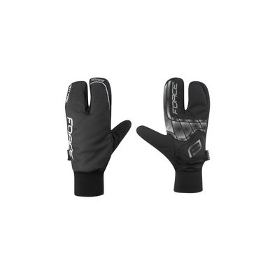 FORCE HOT RAK 3 - Winter Fahrrad Handschuhe 3 Finger /90422 #
