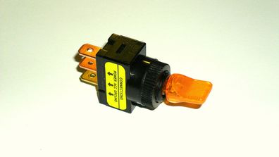 12V 10A Kippschalter -LED ambere - (ein/ aus)