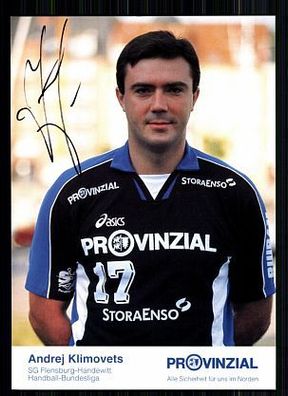 Andrej Klimovets SG Flensburg Handewitt 90er TOP AK Orig. Sign. Handball + A 60664
