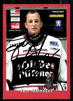 Jan Münster Hannover Scorpions 2000-01 TOP AK Original Signiert Eishockey + A 60772