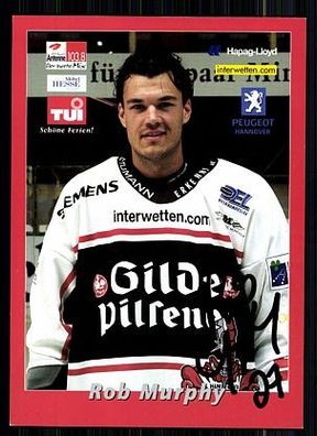 Rob Murphy Hannover Scorpions 2000-01 TOP AK Original Signiert Eishockey + A 60773