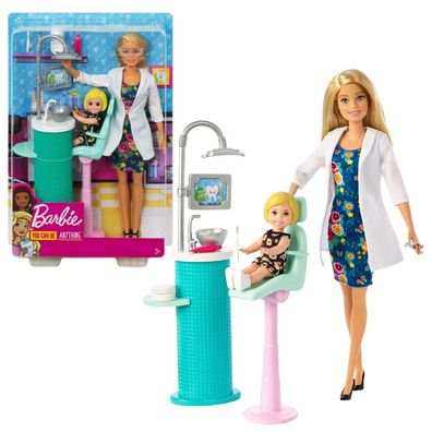 Zahnärztin blond | Barbie | Puppe Spielset & Accessoires | Mattel FXP16
