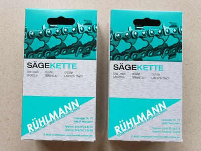 2x Sägekette STIHL 45cm 3/8" 1,6mm 66Tg MS 042 044 046 048 056 064 066 E15 E20