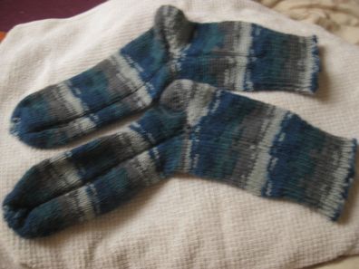 1Paar Socken handgestrickt aus Rellana Flotte Socke 6fach Gr 39