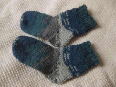 1Paar Socken handgestrickt aus Rellana Flotte Socke 6fach Gr 22-23