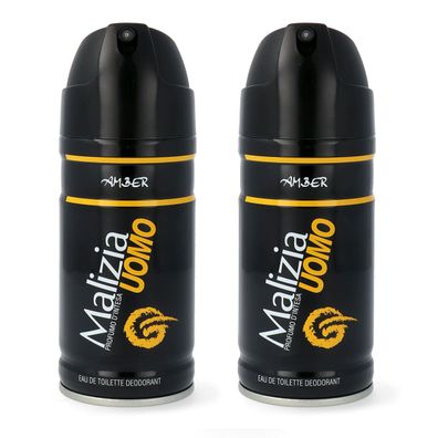 Malizia UOMO AMBER - deodorant 2x 150ml