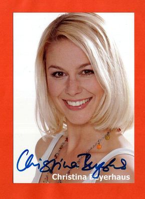Christina Beyerhaus (deutsche Schauspielerin ) - persönlich signiert