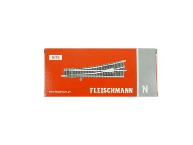 Fleischmann N 9178, Weiche links, neu, OVP