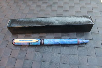 Waterman Retro-Kugelschreiber; mit Großraummine; blau-meliert