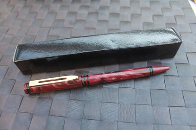 Waterman Retro-Kugelschreiber; mit Großraummine; burgunderrot-meliert