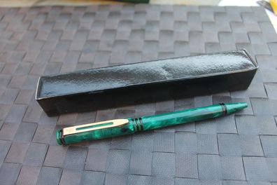 Waterman Retro-Kugelschreiber; mit Großraummine; smaragdgrün-meliert