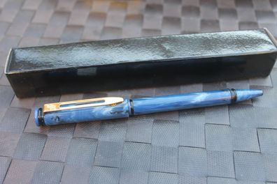 Waterman Retro-Kugelschreiber; mit Großraummine; dkl.-blau-meliert