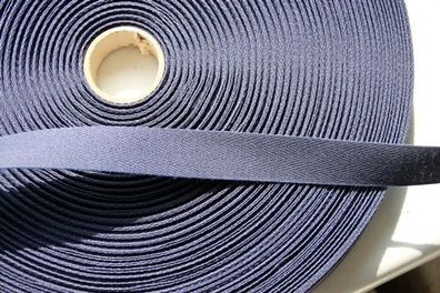 1m Nahtband Köperband stabil 100# % Bw 2cm breit schwarz -Made in Germany- (1,66€/1m)