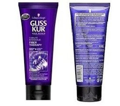 Gliss Kur Hair Repair Fiber Therapy 1-Minute Intensivkur zum Ausspülen mit Keratin