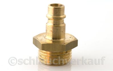 Stecknippel mit 3/8" AG NW 7,2 Druckluft/ Steckkupplungsanschluss