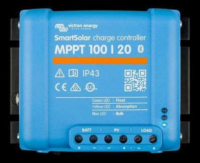 Victron Energy SmartSolar MPPT Laderegler 100/20 12/24/48V Art.-Nr.: SCC110020160R