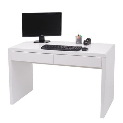 Schreibtisch HWC-G51, Bürotisch Computertisch, Hochglanz