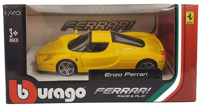 Bburago Ferrari Race & Play Modellauto Enzo Ferrari 1:43 Spielzeugauto