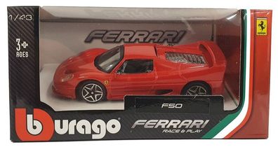 Bburago Ferrari Race & Play Modellauto F50 1:43 Spielzeugauto