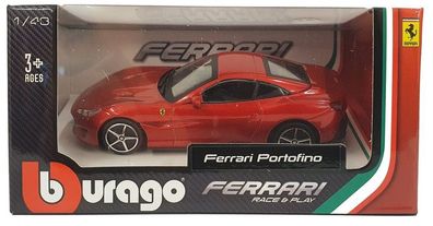 Bburago Ferrari Race & Play Modellauto Ferrari Portofino 1:43 Spielzeugauto