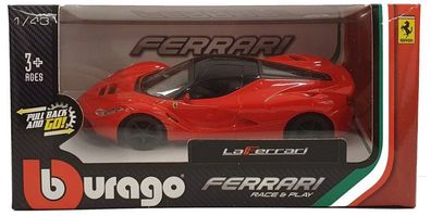 Bburago 18-36200 Ferrari Race & Play Modellauto LaFerrari 1:43 Spielzeugauto