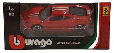 Bburago 18-56110 Ferrari Race & Play Modellauto 430 Scuderia 1:64 Spielzeugauto