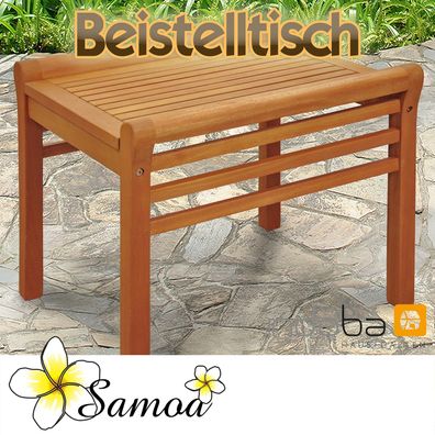 Beistelltisch, kleiner Tisch aus Holz, 55 x 45 x 43 cm, Serie Samoa von indoba®