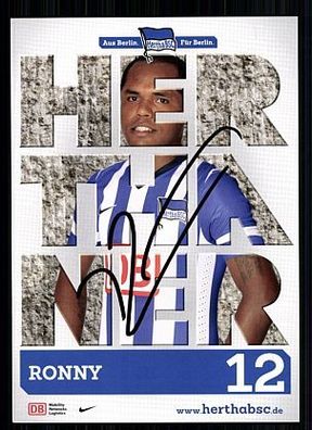 Ronny Hertha BSC Berlin 2013-14 Autogrammkarte + A 60860